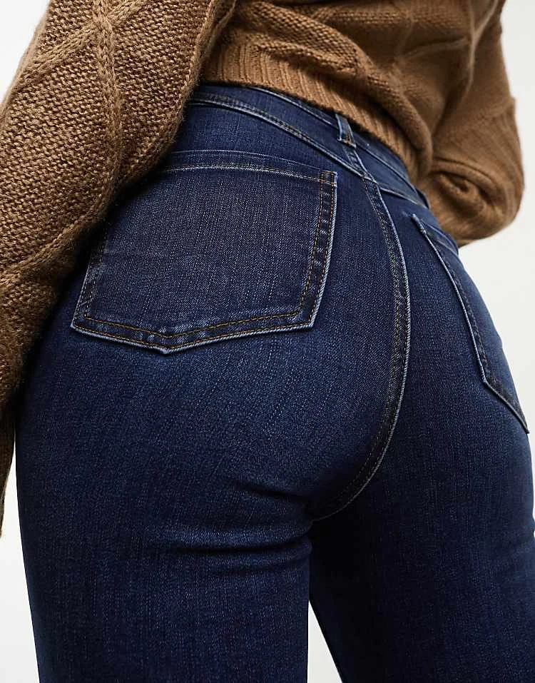 New Look Lift And Shape Skinny Jeans In Dark Blue For Women Navy - Image 3