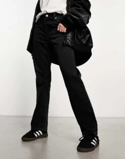 New Look Dad Jeans In Black For Women