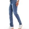 New Look Slim Leg Jean In Mid Blue For Women