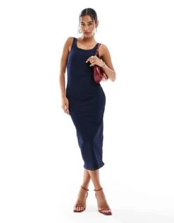 New Look Bodycon Denim Dress In Blue For Women Mid Blue