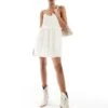 New Look Ruddle Cami Mini Dress In White For Women