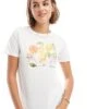 New Look Fruit Print T-shirt In White For Women