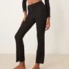 New Look Co-ord Ribbed Loungwear Set In Black