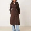 New Look Trench Coat In Brown For Women
