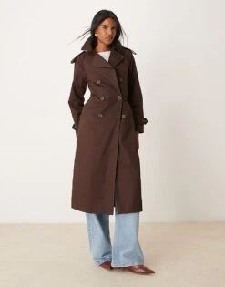 New Look Trench Coat In Brown For Women