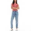 New Look Petite Mom Jean In Mid Blue For Women
