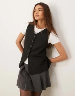 New Look Waistcoat In Black For Women