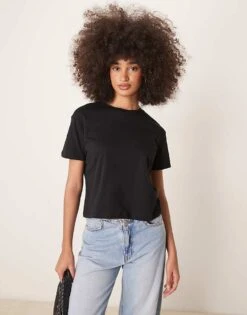 New Look Boxy T-shirt In Black For Women