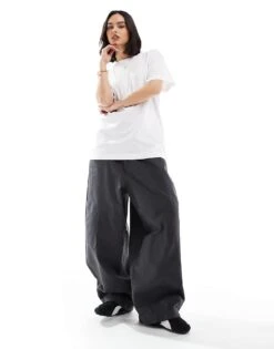 New Look Wide Fit New Look Oversized T-shirt In White For Women