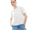 New Look Boxy Tee In Grey For Women Grey Marl